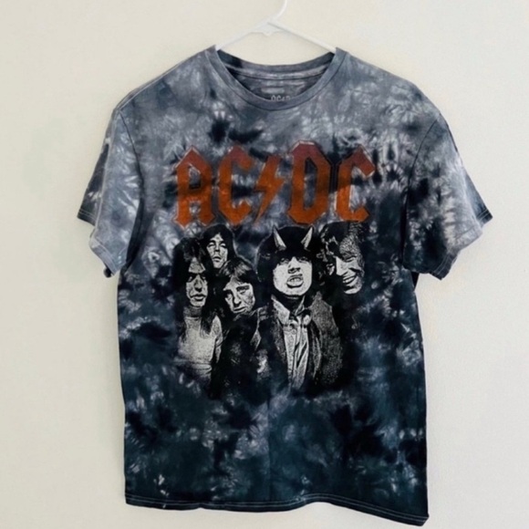 AC/DC | Shirts | Acdc Tie Dye Logo Tee Medium | Poshmark